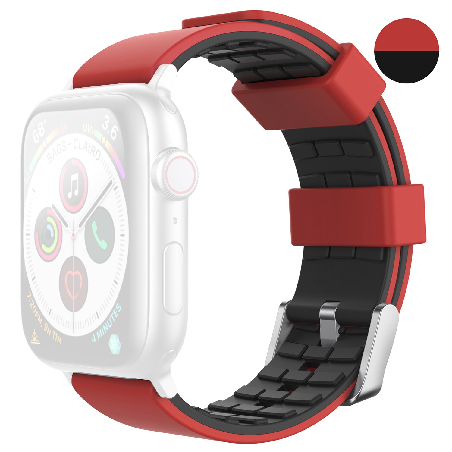 AHASTYLE WA11 Watch Band for Apple Watch Ultra 2 49mm Series 9 45mm SE (2023) 44mm Ultra 49mm 8 7 45mm 6 5 4 SE (2022) SE 44mm 3 2 1 42mm Contrast Colors Silicone Strap AHASTYLE WA11 Watch Band for Apple Watch Ultra 2 49mm Series 9 45mm SE (2023) 44mm Ultra 49mm 8 7 45mm 6 5 4 SE (2022) SE 44mm 3 2 1 42mm Contrast Colors Silicone Strap
